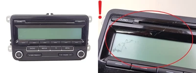 Radio lettore CD VW 1K0035186AA 7647201360 Blaupunkt 1058 - Immagine 1 di 4