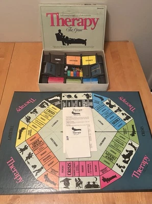 🔥VINTAGE 1986 Therapy The Game Pressman #3700 Psychology Board Game COMPLETE - Image 1 of 4