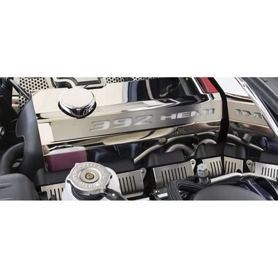 Cubiertas de paquete de bobinas para Dodge SRT8 2012-2014 [acero inoxidable/cepillado] Foto 1 de 4