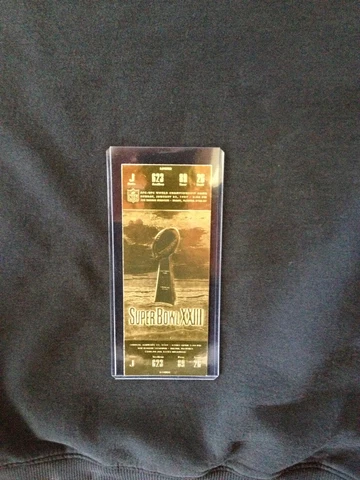 San Francisco 49ers v Cincinnati Bengals Super Bowl XXIII 22kt Gold Ticket (NEW) Cover