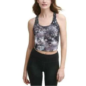 Calvin Klein Cropped Tie-Dyed Stretch Women Small Racerback Top MSRP $50 NWT - Picture 1 of 10