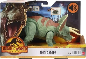 Jurassic World Dominion Roar Sound Strikers Triceratops Dinosaur Action Figure - Picture 1 of 12