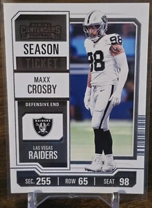 2023 Panini Contenders - Season Ticket #56 Maxx Crosby - Picture 1 of 2