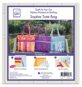 June Tailor QUILT AS YOU GO Sophie Beuteltasche vorgedruckte Watte Packung 15 x 14 x 4 - Bild 1 von 1