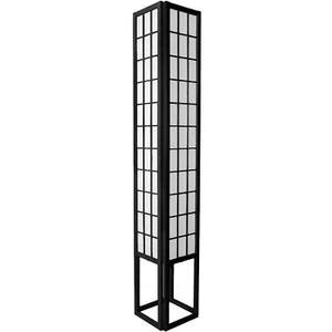 72" Window Pane Shoji Lamp - Black - Picture 1 of 1