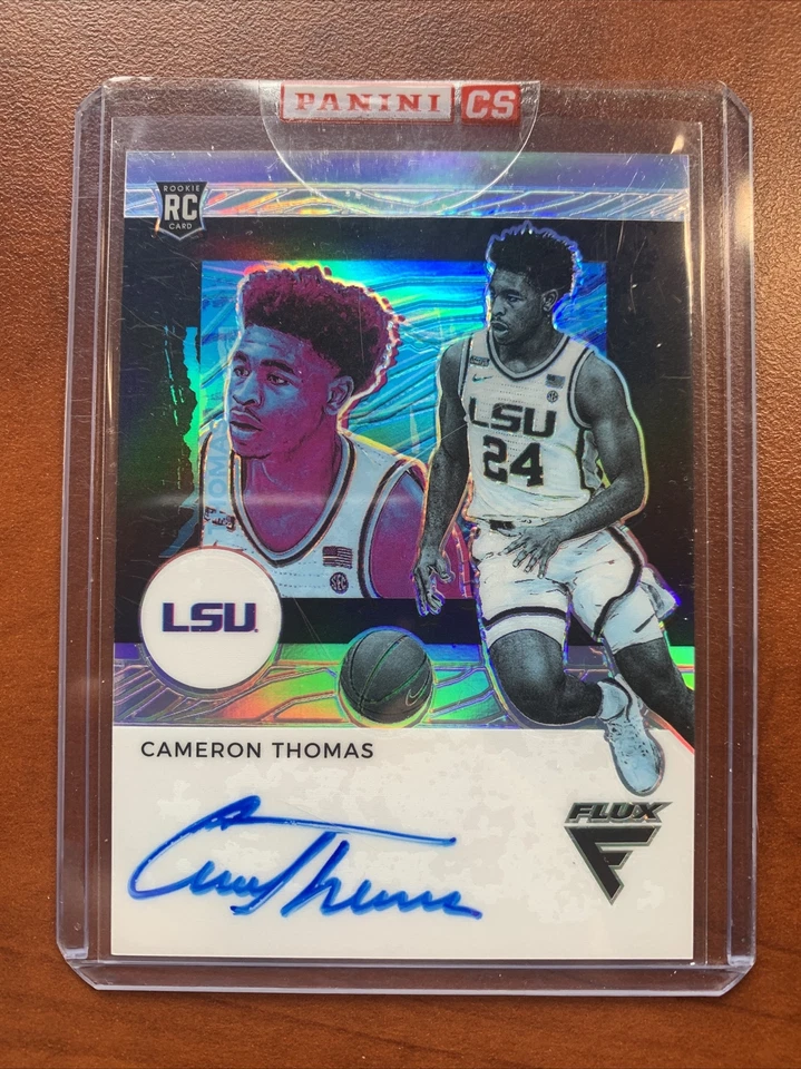 CAMERON Cam THOMAS 2021 Flux AUTO On Card 23/99 True Rookie - Image 1 of 3