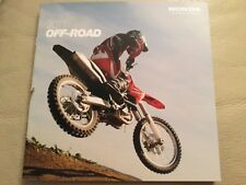Honda Motorcycles - Off-Road bikes Brochure - 2011