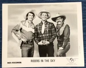 B/W Press Photo Riders In The Sky 8x10 American Western Comedy Music MCA 892A - Picture 1 of 1