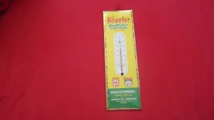 Höveler Kraftfutter Werbethermometer 50/60iger Jahre Köln Hafen Imoglanz  - Bild 1 von 2