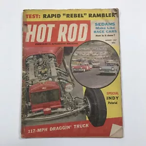 Hot Rod Magazine August 1957 Sedans Make Like Race Cars & How Is It Done - Picture 1 of 5