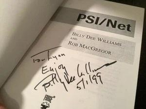 PSI/Net signed Billy Dee Williams book ARC Rare Proof review copy Star Wars - Picture 1 of 2