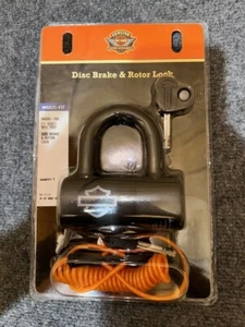 Harley Davidson Disc Brake & Rotor Lock 94868-10A Multi-Fit NEW - Picture 1 of 2
