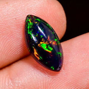 Natural Black Ethiopian Opal Cabochon Loose Ethiopian Opal Gemstone Variations