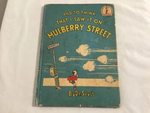 And to Think That I Saw It on Mulberry Street Dr. Seuss 1937 First Ed Book Club - Picture 1 of 10