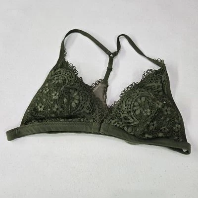 Бюстгальтер женский Victoria's Secret маленький оливковый зеленый корпус от Victoria Bralette беспроводной - Изображение 1 из 4