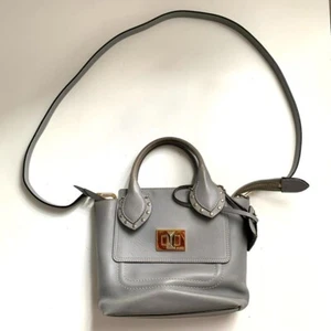 Emilio Pucci Studded 2way Leather Shoulder Handbag Used From Japan - Picture 1 of 12