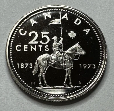 1973 Canadian 25Cent Quarter Proof-Like Coin Uncirculated. Beautiful Coin!!! - Image 1 of 4