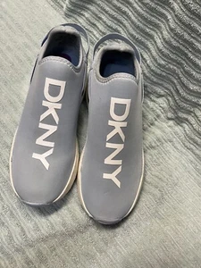 DKNY Womens Light Blue Jogger Back Jadyn Wedge Slip On Sneakers Shoes 6.5 US - Picture 1 of 2