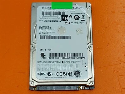 ⭐️⭐️⭐️⭐️⭐️ HDD Hard Drive SATA Laptop 2.5" Fujitsu MHY2120BH 120GB - Image 1 of 2