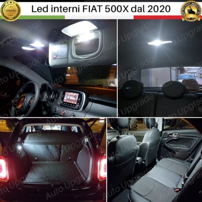 KIT LED INTERNI PER FIAT 500X DAL 2020 CONVERSIONE COMPLETA 6000K BIANCO CANBUS - Immagine 1 di 4