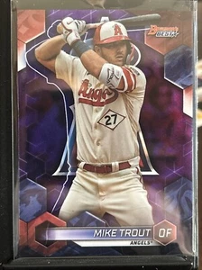 2023 Bowman’s Best Mike Trout Purple Refractor /250 #44 - Picture 1 of 2