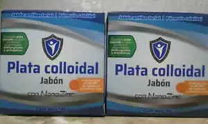 Paquete de 2 Jabón Plata Coloidal Nano Zinc Contrarresta el 99,9% de Bacterias y Virus - Imagen 1 de 8