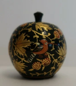 Vintage Apple Hand Made With Birds From Kashmir India Decorative - Bild 1 von 4