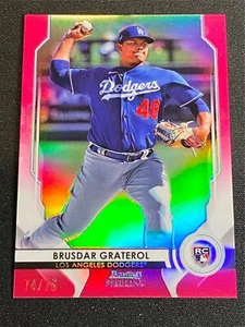 BRUSDAR GRATEROL 2020 Bowman Sterling MAGENTA REFRACTOR 74/75 DODGERS RC - Imagen 1 de 1