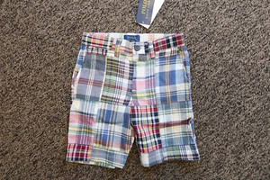 New Polo Ralph Lauren Boys Patchwork Shorts - Size 5 - Multicolored - Picture 1 of 5