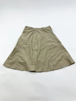 HORNY TOAD 女式 2 卡其色灯芯绒 A 字裙 — 第 1/4 张图片