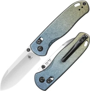 Kizer Cutlery Drop Bear Folding Knife 3" LC 200 N Tool Steel Blade Titanium - Picture 1 of 7