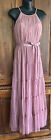 NWT Candalite  Dusty Rose W/ Gold Glitter Tulle Formal