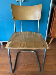 Original Thonet S43 Bauhaus Freischwinger Stuhl Stahlrohrstuhl Mart Stam - Bild 1 von 4