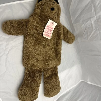  Vintage Woof and Poof Stuffed Bear Hot Water Bottle Hot Bots with original Tags - Image 1 of 4