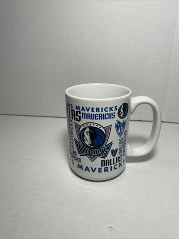 Dallas Mavericks NEW 14oz. Multi Logo Ceramic Coffee Mug NBA Licensed Cover