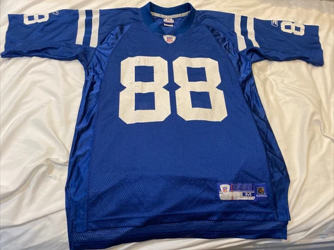 Mens NFL On Field Reebok Indianapolis Colts MARVIN HARRISON Jersey #88 Size M Cover