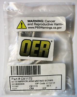 1947-72 Chevy GMC Truck Door Mirror Arm Mounting Screws Polished Stainless NEW Foto 1 de 4