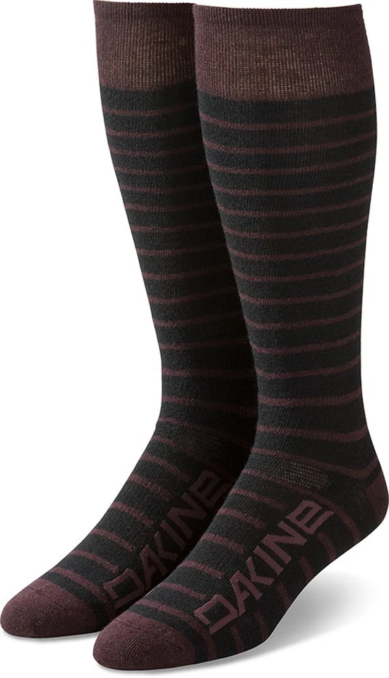 Dakine Thinline Women's Snowboard Socks M/L Black Stripe - Image 1 of 1