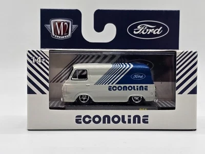 M2 Machines 1965 Ford Econoline Van  White 1:64 Detroit Muscle R66 L E 9,000 pcs - Image 1 of 4