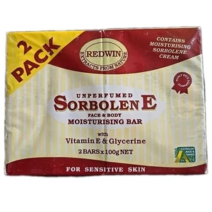 2er Pack Redwin SorbolenE Seife Glycerin Vitamin E Feuchtigkeitsspendend Empfindliche Haut Neu - Bild 1 von 6