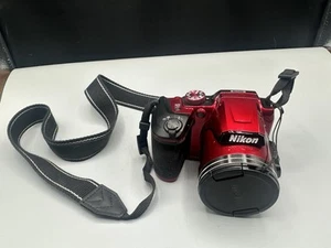 Nikon Coolpix B500 Red Digital Camera 40x Zoom 16mp Flip Screen. G - Picture 1 of 11