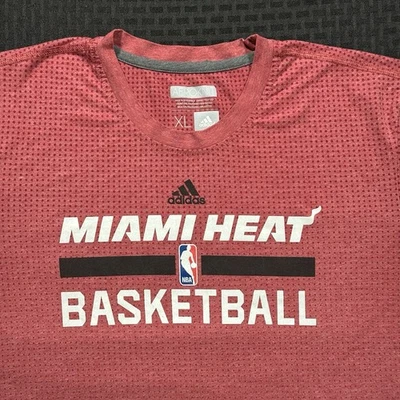 Camiseta de práctica roja edición del equipo de baloncesto Adidas Miami Heat 2016 Aeroknit XL Foto 1 de 4