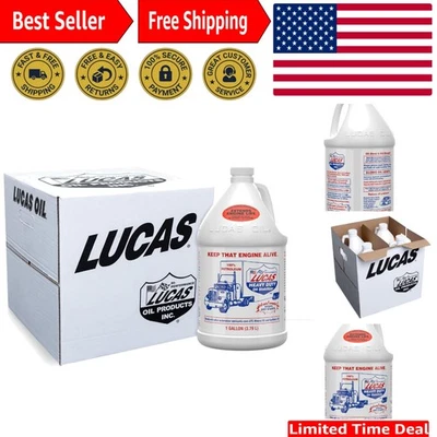 Lucas Oil 10002 Heavy Duty Oil Stabilizer - 50% Longer Oil Life - 4 Gallons Foto 1 de 4