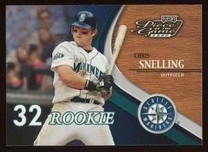 Chris Snelling 2002 Playoff Pieza del Juego #80 #/500 Novato RC Mariners SP - Imagen 1 de 2