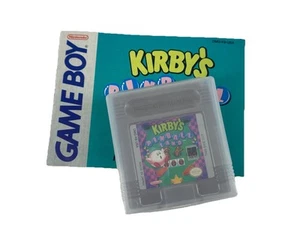 Nintendo GameBoy "Kirby's Pinball Land" Vintage Game Cartridge W/ Case & Manual - Picture 1 of 7