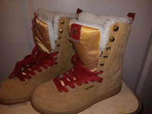 Botines de invierno Thinsulate aislantes con cordones marrón talla 6,5 - Imagen 1 de 11