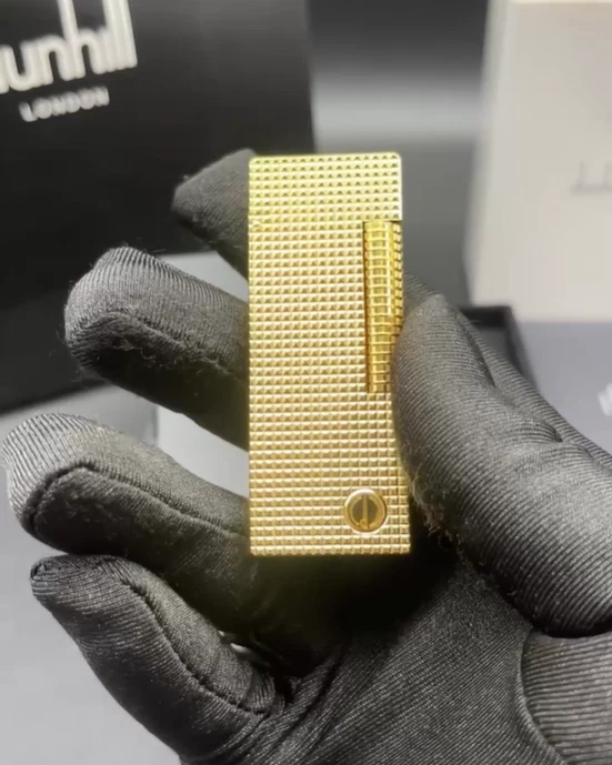 Encendedor Dunhill Rollagas patrón cebada dorada Foto 1 de 1