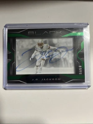 2023 Panini Black J.C. Jackson Emerald /10 - Image 1 of 2