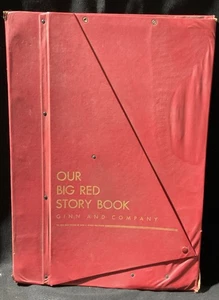 Ginn 1957 Our Big Red Story Book Huge Reader 18"x25"Teacher Display @FS - Foto 1 di 11