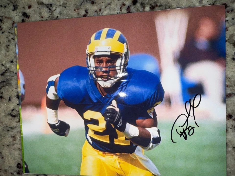 Foto de fútbol 8x10 firmada por Desmond Howard Michigan Heisman Foto 1 de 1